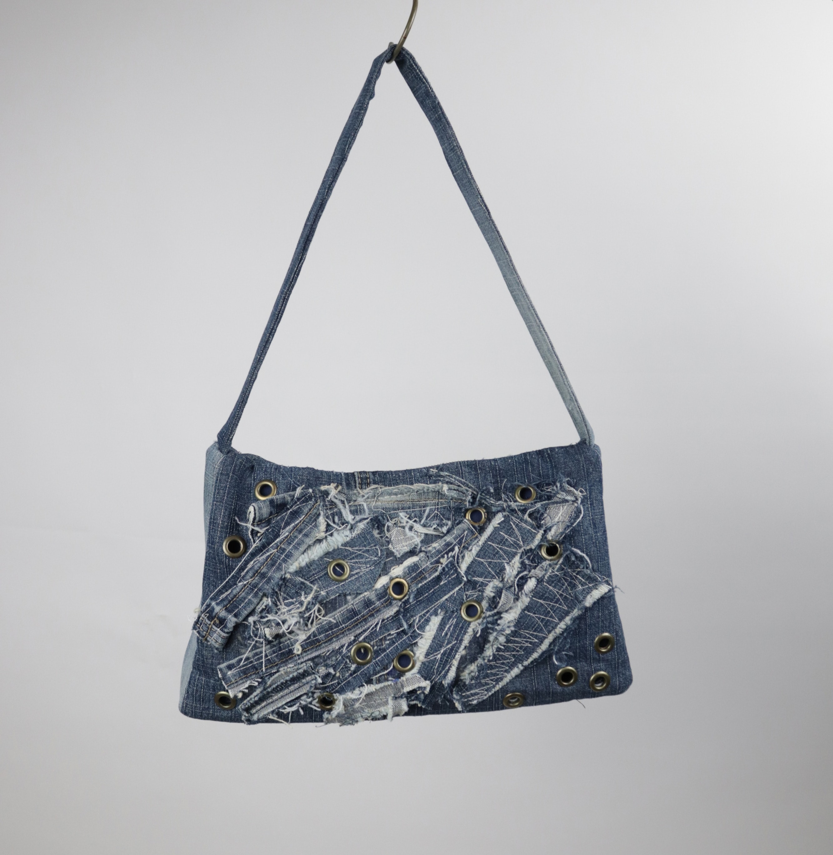 Rockstar bag jeans denim upcycled bag